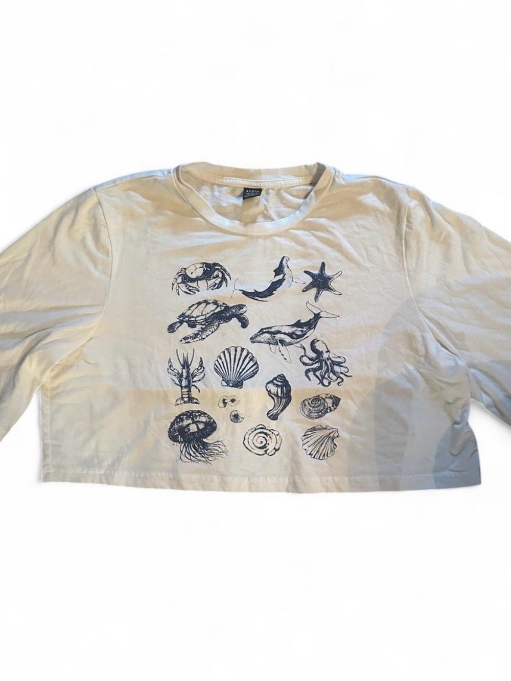 Graphic crop tee